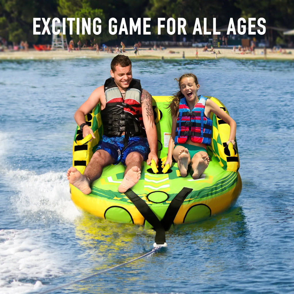 Inflatable Towable Tube with EVA Foam Seat Pads V64911