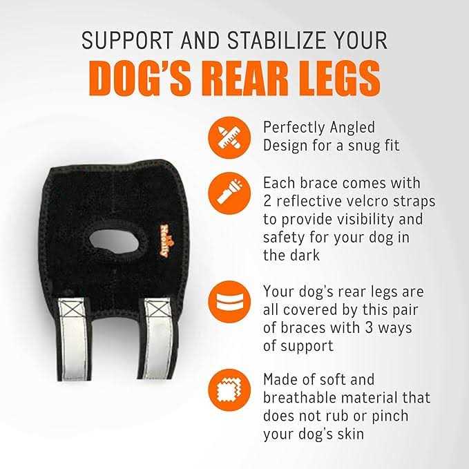 Small Dog Rear Leg Support Splint Braces L6708