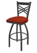 36 inch Swivel Bar Stool with Pewter Finish Y860
