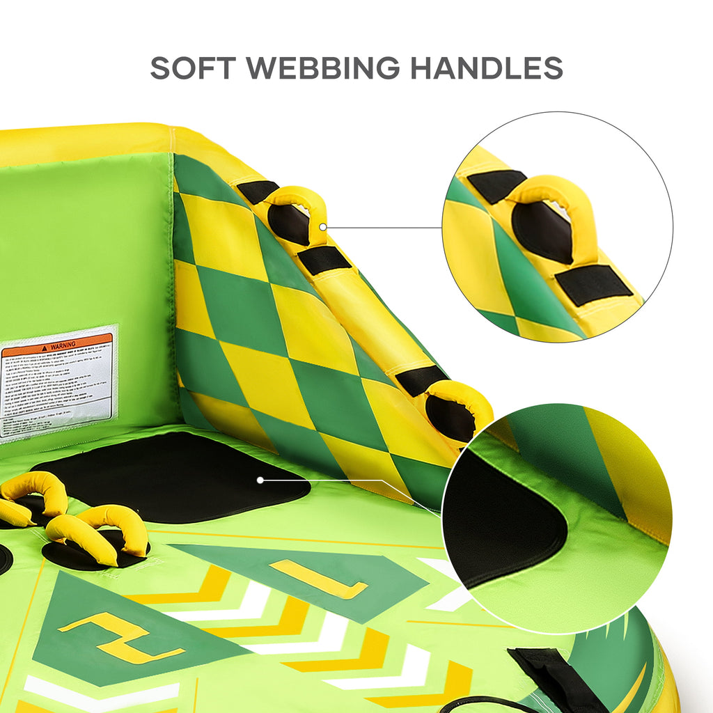 Inflatable Towable Tube with EVA Foam Seat Pads V64911