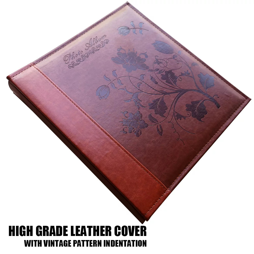 4x6 600 Pockets Photo Album with Leather Cover Y56244