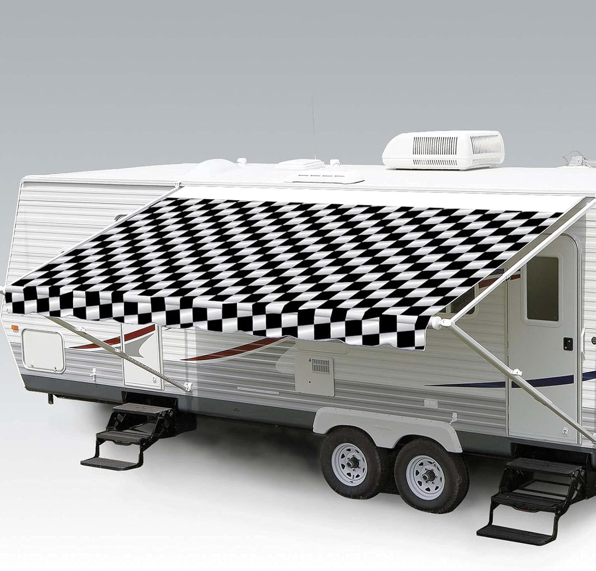 Heavy Duty Weatherproof Vinyl RV Awning Fabric Replacement P991