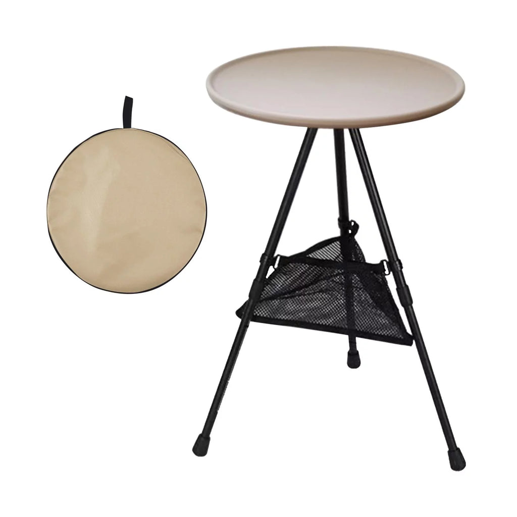 Folding Camping Table with Mesh Pocket W81436