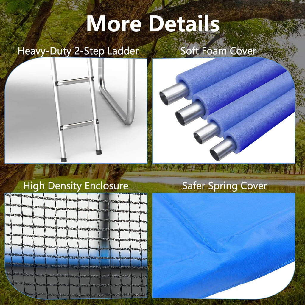 10FT Trampoline with Safety Enclosure Net U20964