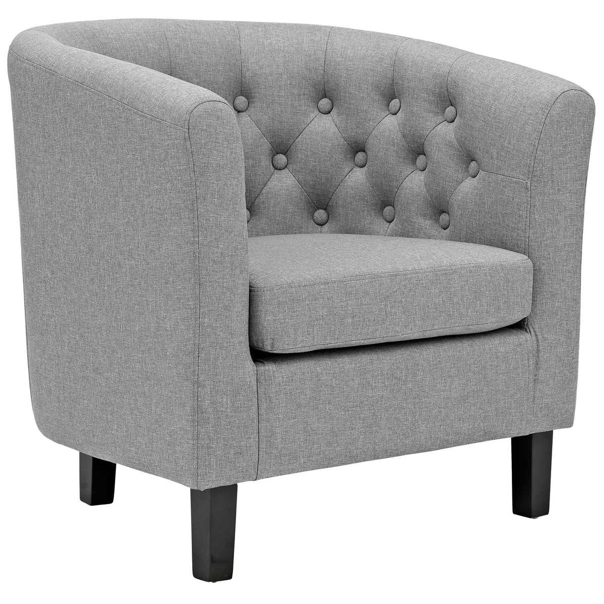 Light Gray 3 Piece Upholstered Fabric Loveseat and Armchair Set W582651
