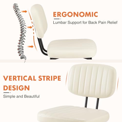 Upholstered Dining Chairs Set of 4 Faux Leather Metal Legs Black Q8007