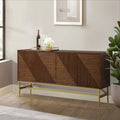 Walnut Sideboard with Metal Legs Y818