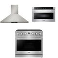36 Gas Range, Range Hood and Microwave O961