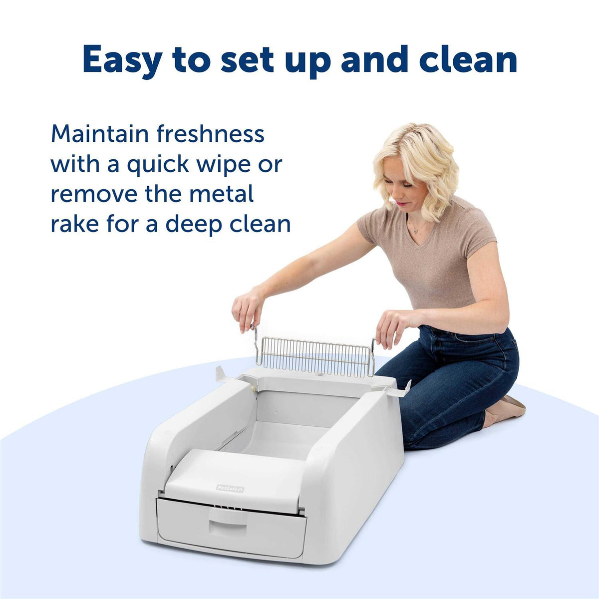 Self-Cleaning Clumping Litter Box V348
