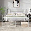Full Size Metal Platform Bed Frame with Headboard and Footboard T724546