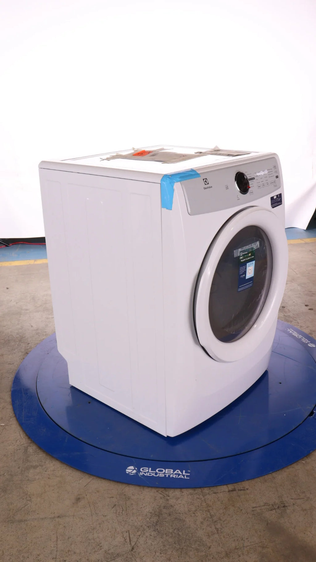 White 8.0 Cu Ft Electric Front Load Dryer T869
