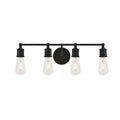 4 Light Black Wall Sconce Y81224