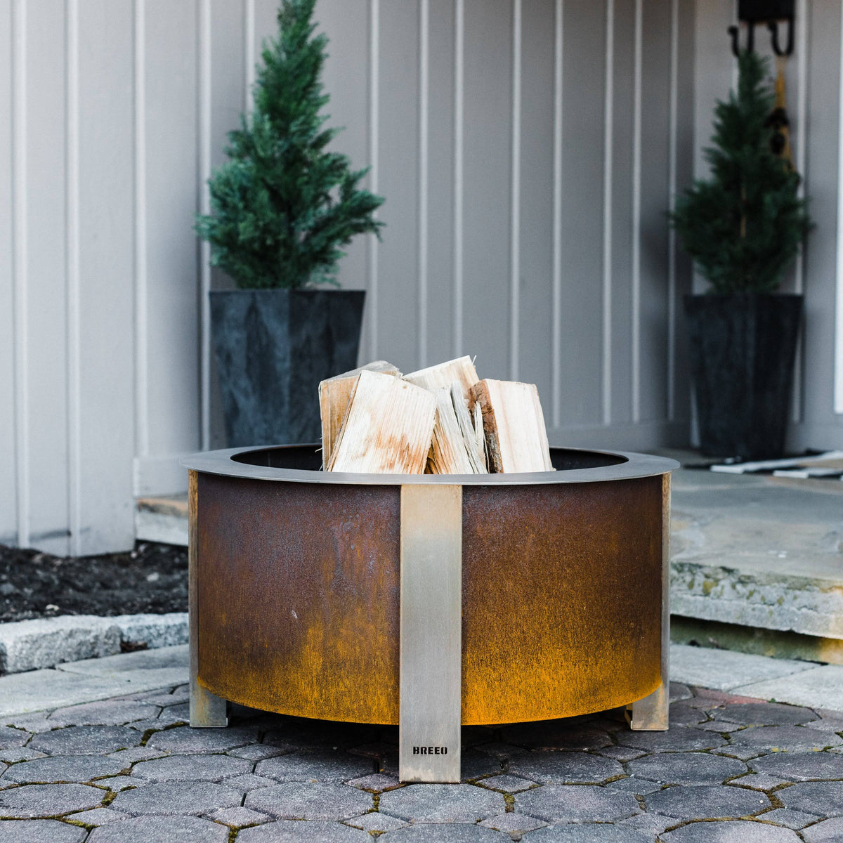 24 Smokeless Corten Steel Fire Pit R142