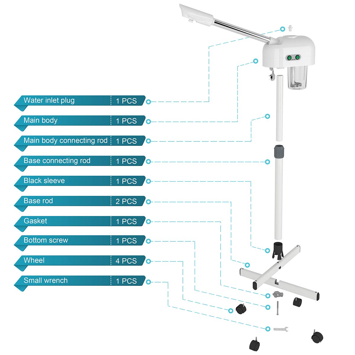Hot Mist Ozone Facial Steamer T7092