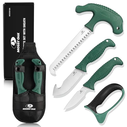 4 Pcs Hunting Knife Set with Portable Sheath F31520