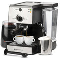 7 PC Espresso Machine & Cappuccino Maker with Steamer & Frother V916