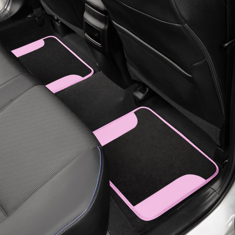 Car Accessory Gift Set with Floor Mats & Steering Wheel Cover I227