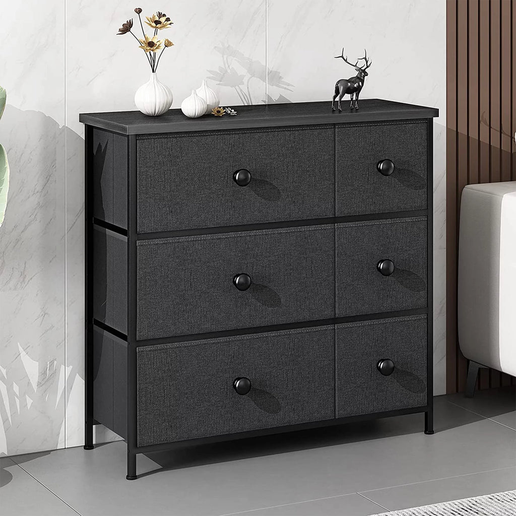6 Drawer Steel Frame Storage Organizer Dresser O917