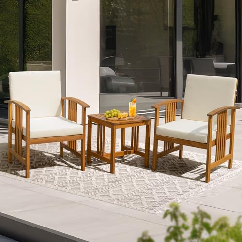 Wicker Bistro Table and Chairs Set of 2 V900591