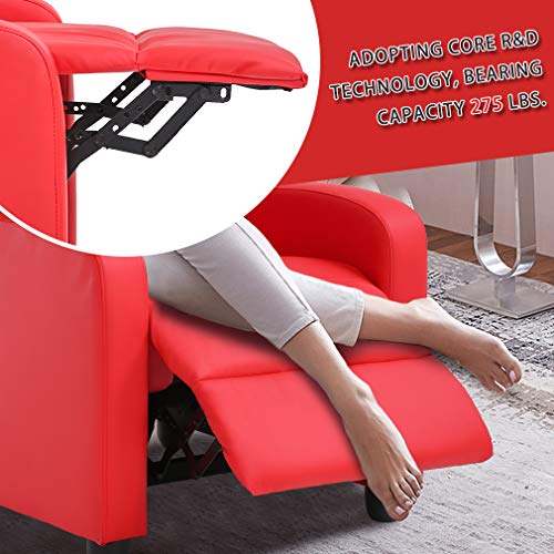 Black Recliner Chair with 2 Point Massage and Lumbar Support M86473