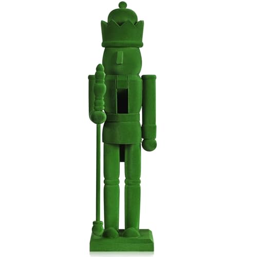 Flocked Christmas Nutcracker Figure X7093