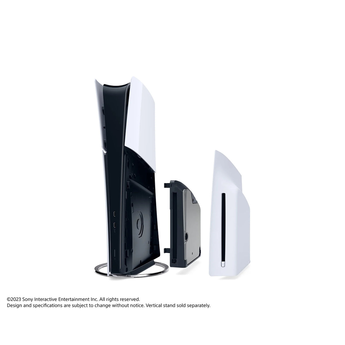 White PS5 Disc Slim Gaming Console with Wireless Controller E4205