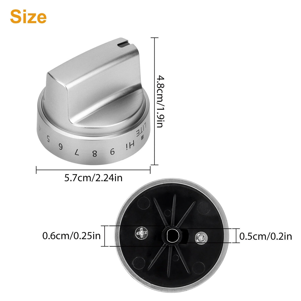 Stainless Steel Control Knobs C40032