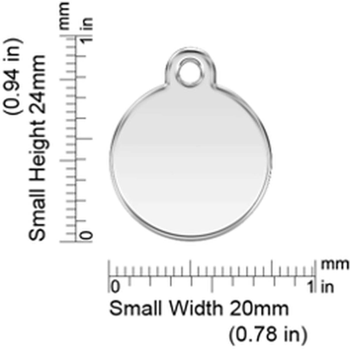 Stainless Steel Dog ID Tag W705