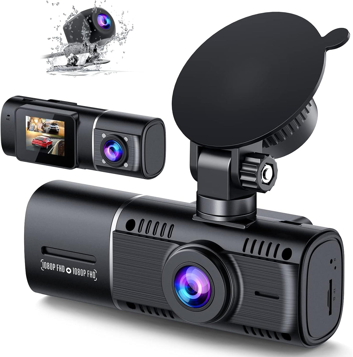 1080P Dual Dash Cam Front and Inside IR Night Vision S5893