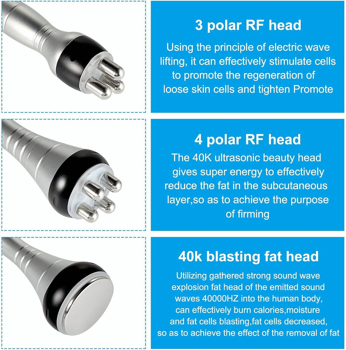 High Frequency Facial Machine with 3 Massage Heads E486