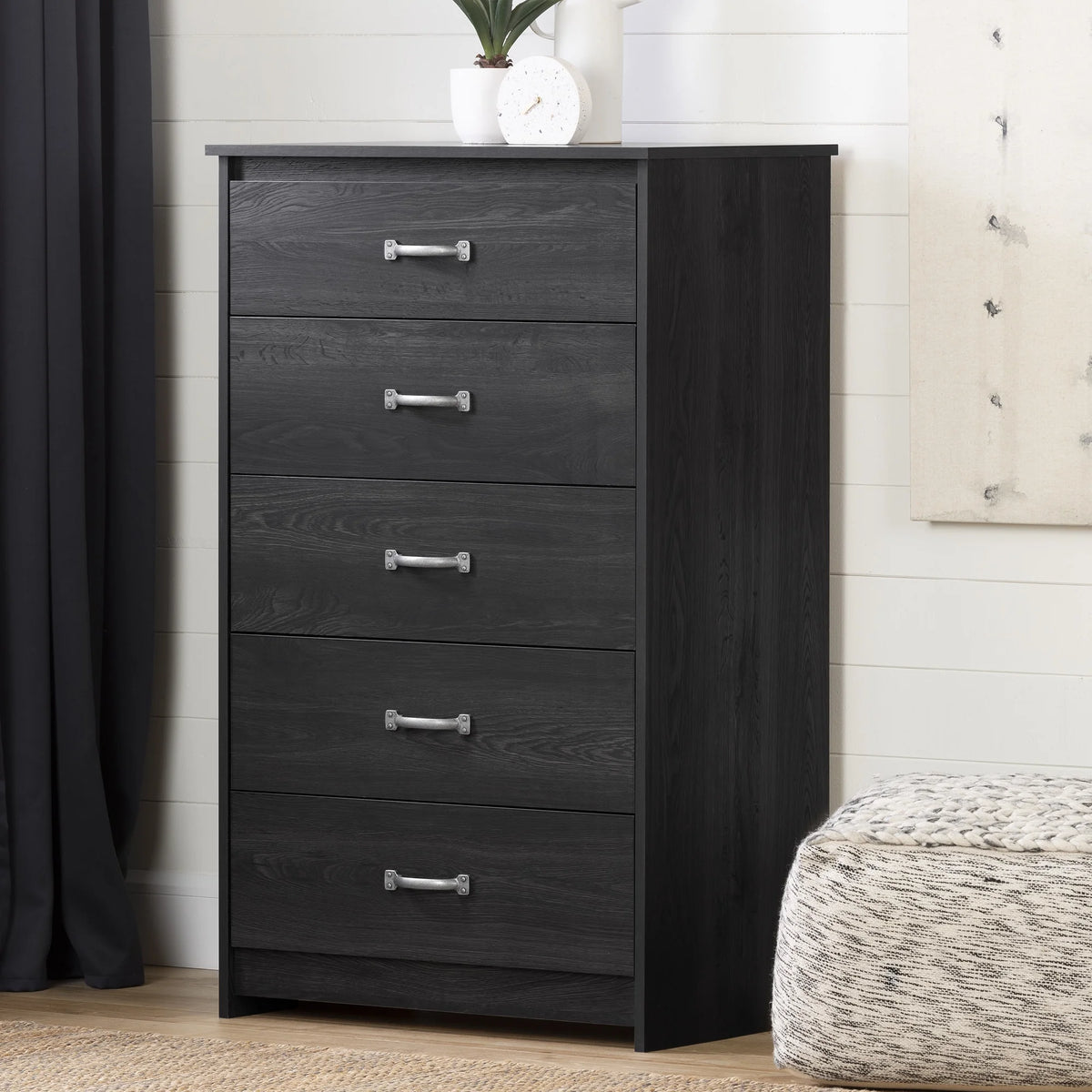 5 Drawer Weathered Oak Dresser H4756
