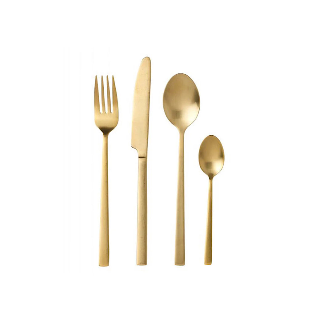 16 Pc Dinner Fork Knife Spoon Cutlery Set Q4608