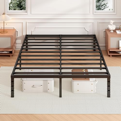 14 Inch Twin Size Metal Platform Bed Frame with Under Bed Storage L927