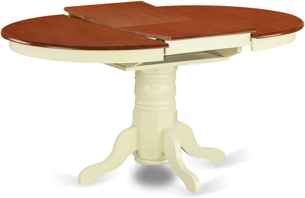 Oval Wooden Dining Table with Butterfly Leaf R902