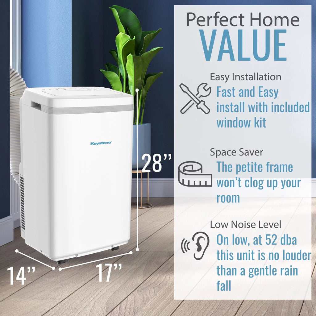 6,500 BTU 115-Volt Portable Air Conditioner White I625