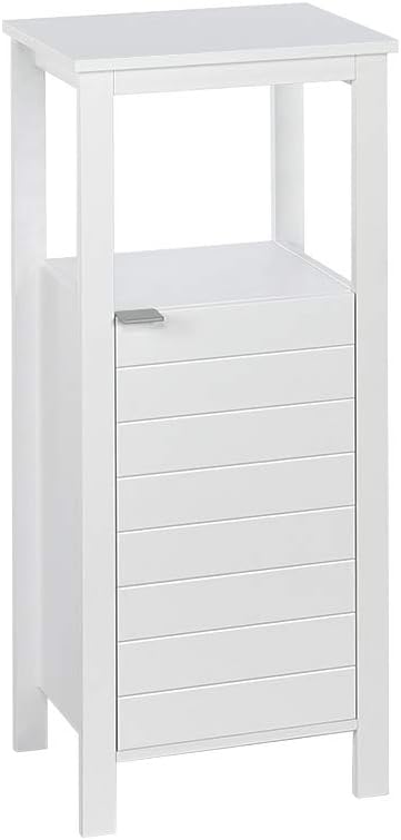 White Single Door Floor Cabinet A736