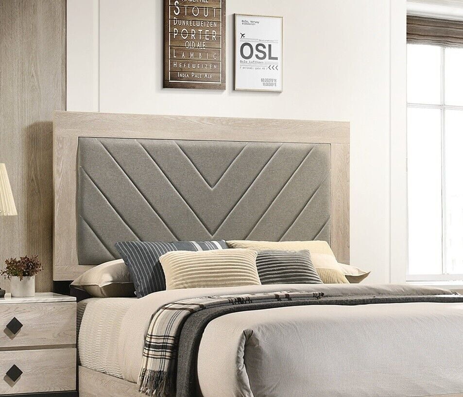 California King Size Bed 3pc Wooden Furniture Set C834