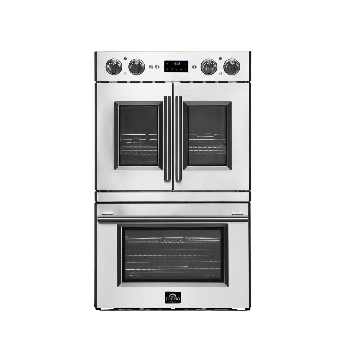 30 French Door Double Electric Wall Oven with Telescopic Racks B8378
