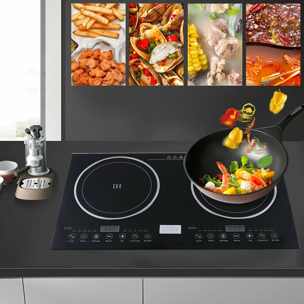 2600W 110V Double Burners Induction Cooktop V38817