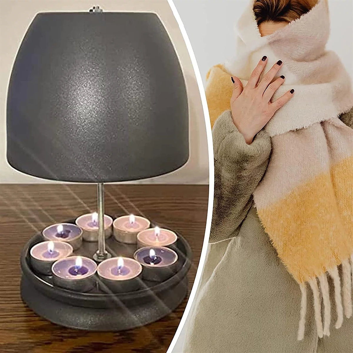Tea Light Candle Stove Heater F288