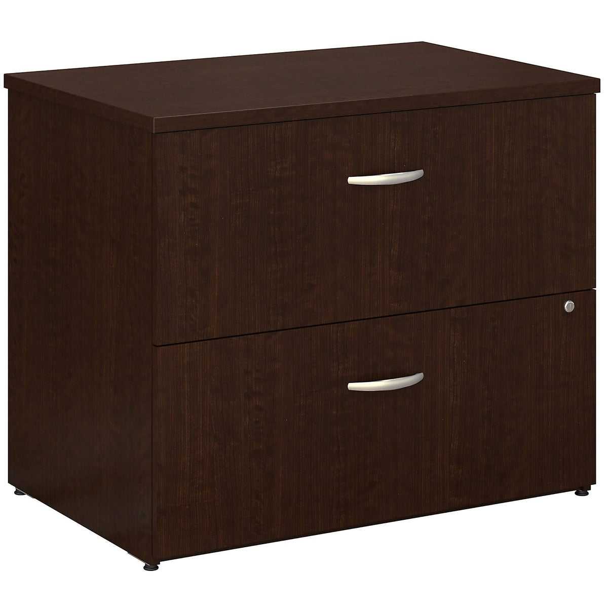 Mocha Cherry Lateral File Cabinet P54150