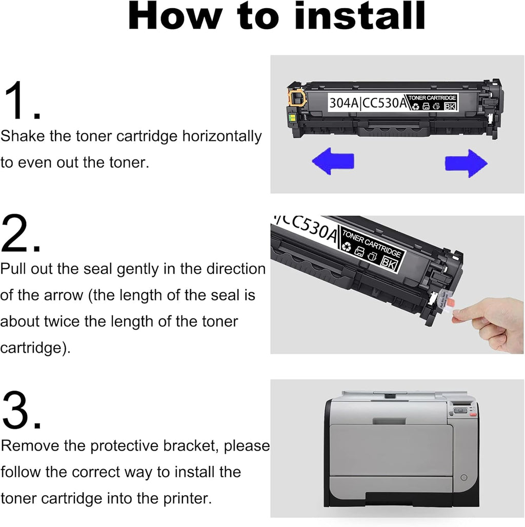 Black 3 Pack Compatible Toner Cartridge J66423