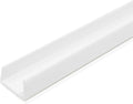 White Plastic U Channel Edge Guard Pack of 8 P843
