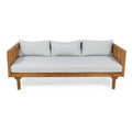 3-Seater Acacia Wood Outdoor Daybed X8394