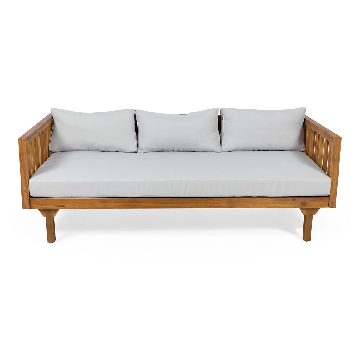 3-Seater Acacia Wood Outdoor Daybed X8394