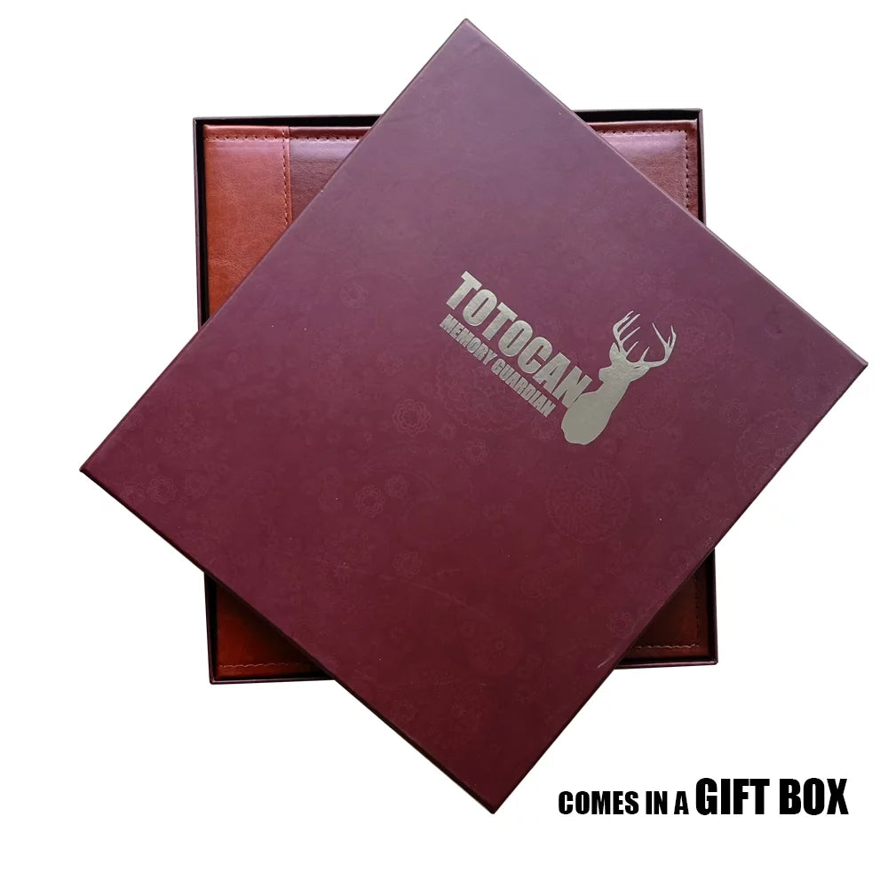 4x6 600 Pockets Photo Album with Leather Cover Y56244