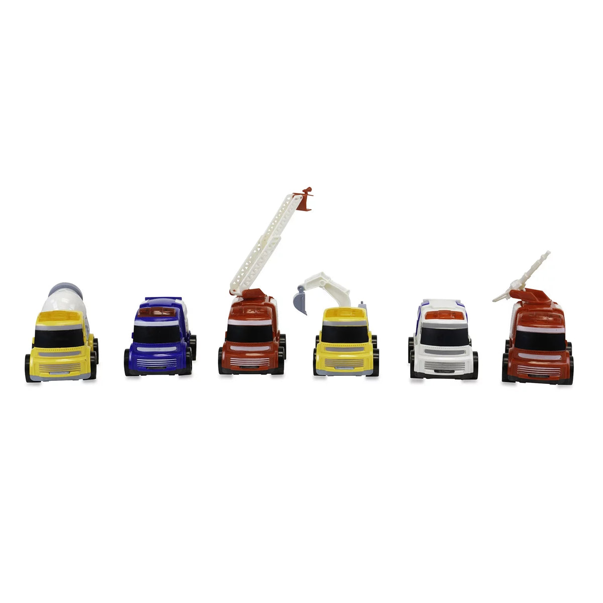 Set of 6 Friction Powered Toy Cars Y3520