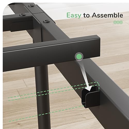 Full Size Metal Platform Bed Frame with Headboard and Footboard T724546
