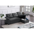 Upholstered Pull out Sectional Sofa with Chaise O57315