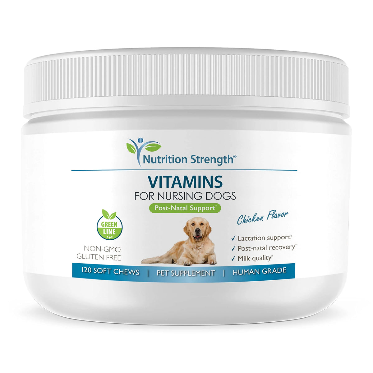 Vitamins for Nursing Dogs with Calcium Phosphorus Magnesium Zinc 120 Soft Chews P19460